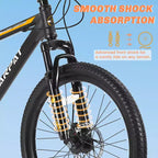 VTT Zeus & Ruta 26 avec 21 vitesses, double suspension, cadre en acier à haute teneur en carbone, pour adultes et adolescents