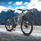 VTT Zeus & Ruta 24 avec 21 vitesses, double frein à disque, cadre en acier durable pour garçons et filles
