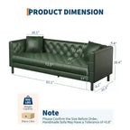 81 canapés modernes pour salon, canapé en cuir avec boutons faits main, canapé 3 places avec assise profonde, canapé Chesterfield marron pour appartement