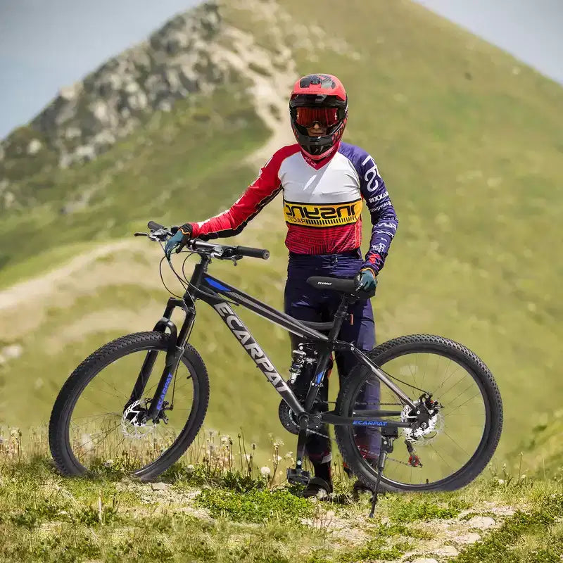 VTT 26 pouces Whisen pour adulte avec suspension intégrale, 21 vitesses, freins à disque
