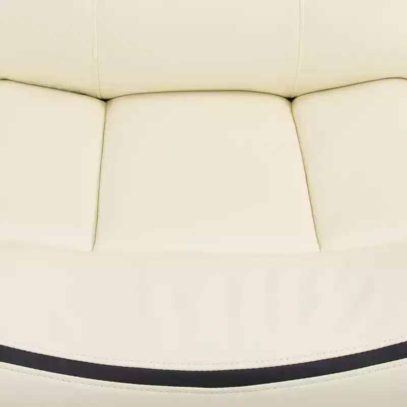 MAYEERTY Power Recliner Chair, Electric Bonded Leather Reclining Chair with USB Charging & Adjustable Backrest for Living Room, Off-White