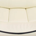 MAYEERTY Power Recliner Chair, Electric Bonded Leather Reclining Chair with USB Charging & Adjustable Backrest for Living Room, Off-White