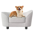 Pet Sofa Bed, Chenille Sofa with Washable Cushions, Suitable for Cats and Dogs