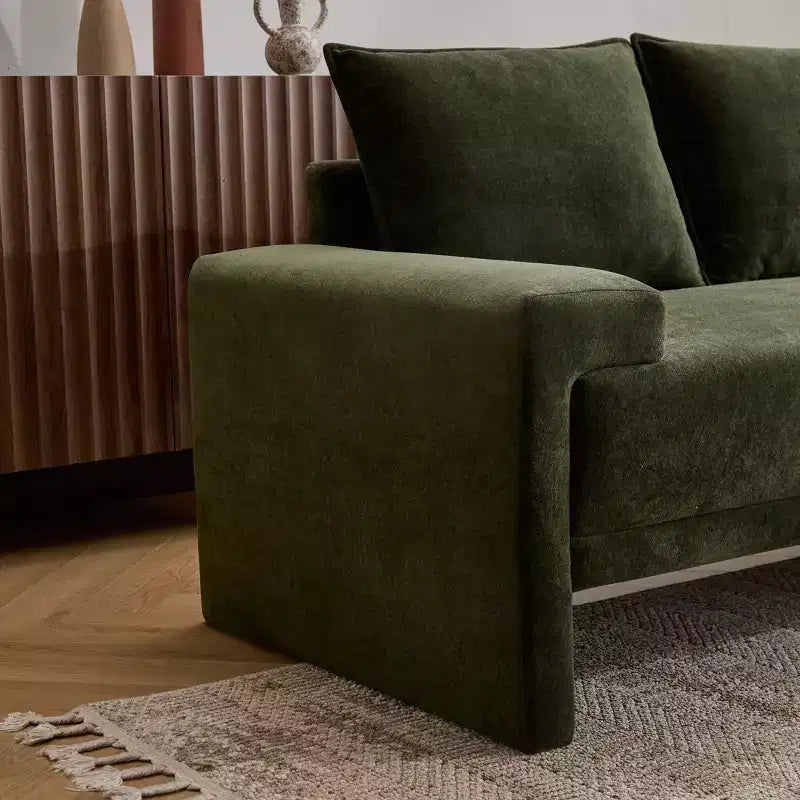 Canapé 3 places en tissu rembourré Christopher Knight Home Alderman 84,5 moderne