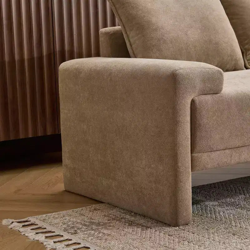 Canapé 3 places en tissu rembourré Christopher Knight Home Alderman 84,5 moderne