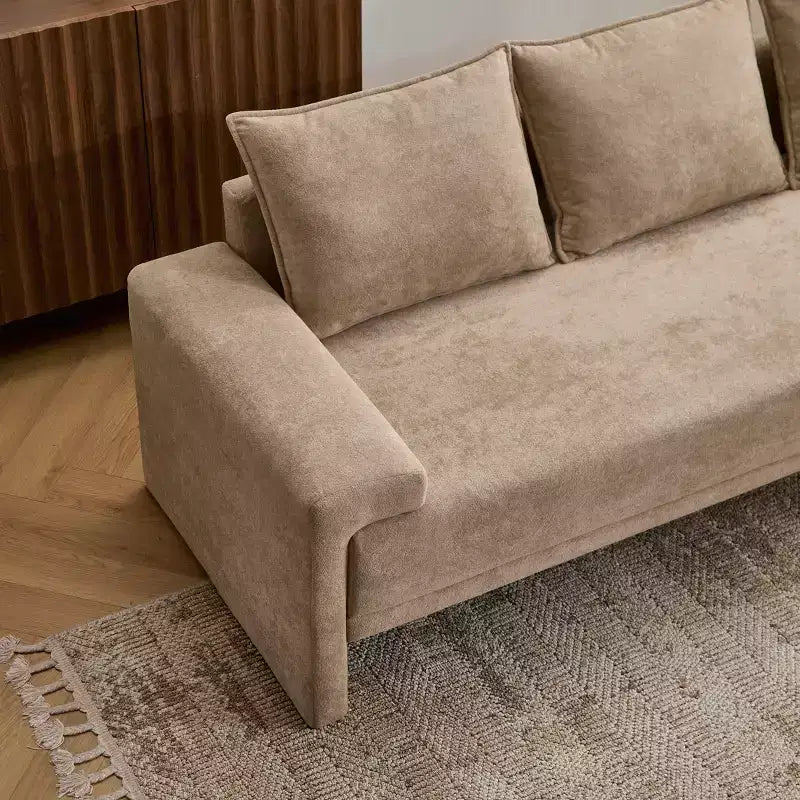 Canapé 3 places en tissu rembourré Christopher Knight Home Alderman 84,5 moderne