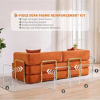 COZONY Canapé-lit convertible en velours côtelé, canapé de sol pliable avec oreillers, aucun assemblage requis pour le salon, la chambre, le dortoir