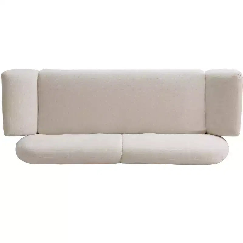 Christopher Knight Home Albertson 83.75 Curved 3 Seater Modern Upholstered Chenill and Rubberwood Sofa