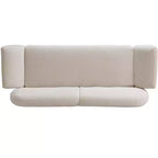 Christopher Knight Home Albertson 83.75 Curved 3 Seater Modern Upholstered Chenill and Rubberwood Sofa