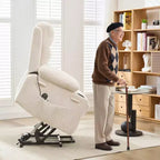 Fauteuil inclinable releveur avec massage et chauffage, fauteuils inclinables électriques surdimensionnés, siège de cinéma maison avec 2 porte-gobelets latéraux, fauteuil simple inclinable à bascule