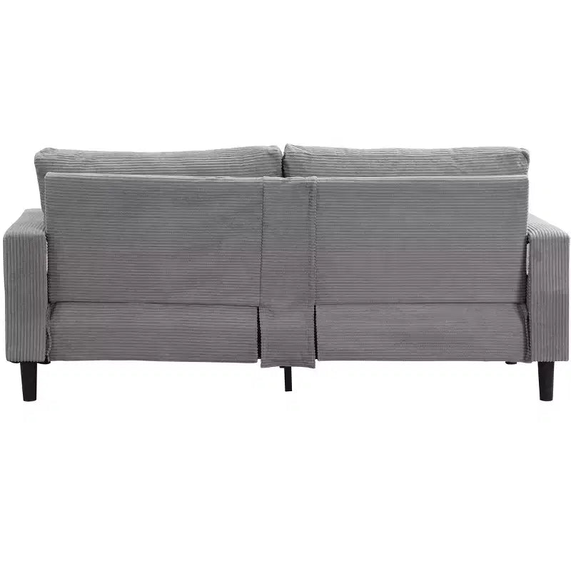 MAYEERTY Wooden Frame 3 Seat Sofa Modern Comfortable Upholstered for Living Room Bedroom Light Gray