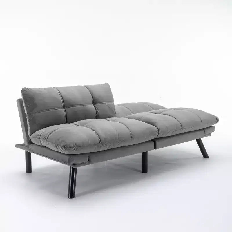 MAYEERTY Convertible Folding Modern Sofa Bed Comfortable for Living Room Bedroom Small Space Gray