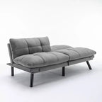 MAYEERTY Convertible Folding Modern Sofa Bed Comfortable for Living Room Bedroom Small Space Gray