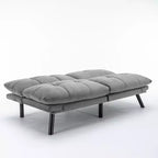 MAYEERTY Convertible Folding Modern Sofa Bed Comfortable for Living Room Bedroom Small Space Gray