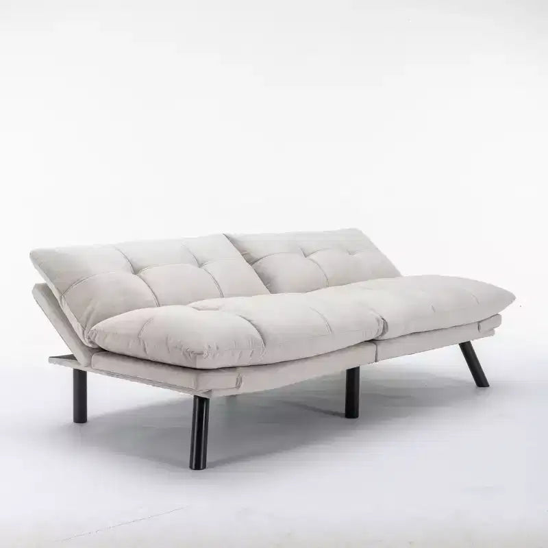 MAYEERTY Canapé-lit pliant convertible moderne confortable pour salon, chambre, petit espace, beige