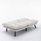 MAYEERTY Canapé-lit pliant convertible moderne confortable pour salon, chambre, petit espace, beige