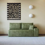 MAYEERTY 3-Seater Left Sofa Green - 3-Seater Left Layout, Corduroy, No Assembly, for Living Room/Bedroom