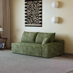 MAYEERTY 3-Seater Left Sofa Green - 3-Seater Left Layout, Corduroy, No Assembly, for Living Room/Bedroom