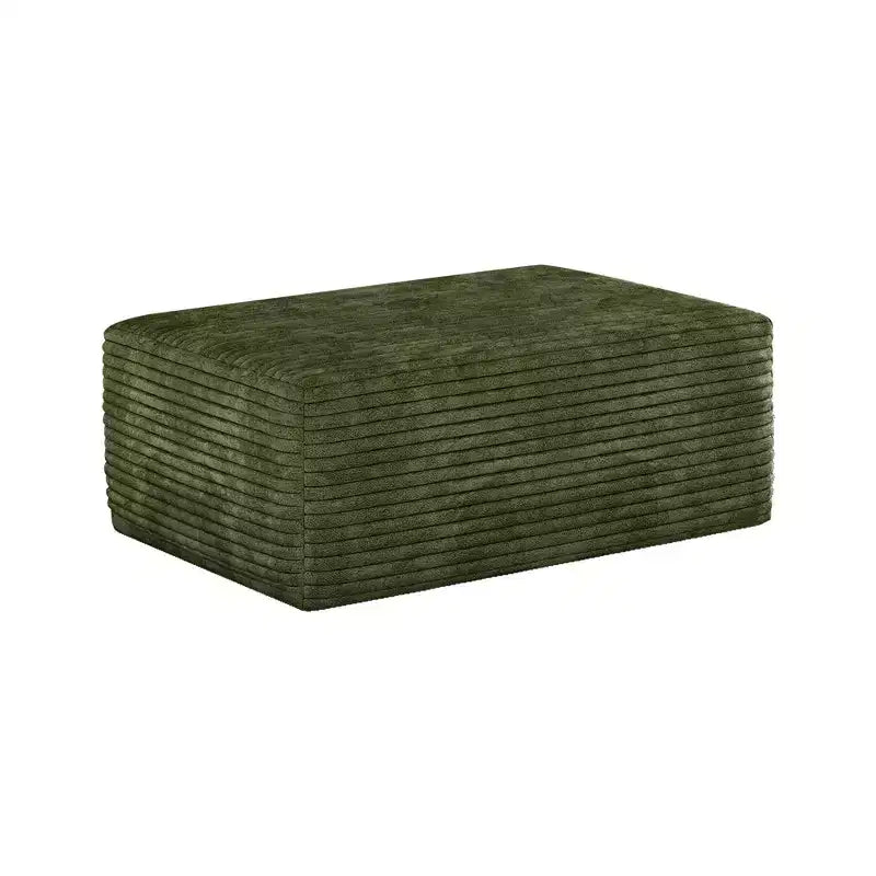 MAYEERTY 3-Seater Left Sofa Green - 3-Seater Left Layout, Corduroy, No Assembly, for Living Room/Bedroom