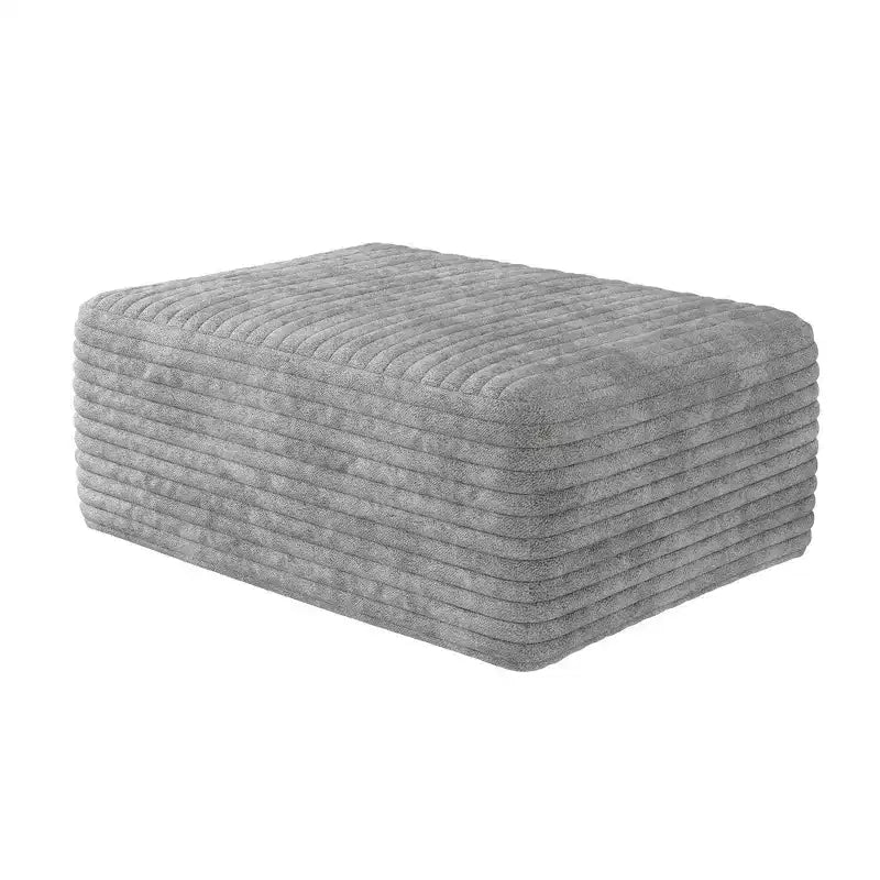 MAYEERTY 3-Seater Left Sofa Gray - 3-Seater Left Layout, Corduroy, No Assembly, for Living