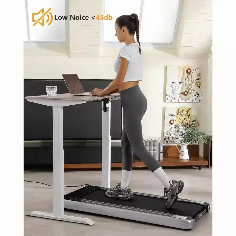 Tapis roulant électrique pliant 2,25 CV pour bureau à domicile, peu encombrant, aucun assemblage requis, tapis de course portable pour l'exercice à la maison ou au bureau