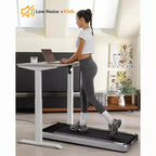 Tapis roulant électrique pliant 2,25 CV pour bureau à domicile, peu encombrant, aucun assemblage requis, tapis de course portable pour l'exercice à la maison ou au bureau