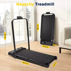 Tapis de course pliable Redliro 2 en 1 avec inclinaison, tapis de course de bureau avec écran LED et application pour la maison et le bureau