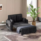 56 Convertible Sleeper Sofa Bed, 3-in-1 Pull Out Sofa Bed, Modern Couch, Capacity up to 1000lb, for Living Room, Bedroom