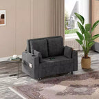 56 Convertible Sleeper Sofa Bed, 3-in-1 Pull Out Sofa Bed, Modern Couch, Capacity up to 1000lb, for Living Room, Bedroom