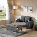 56 Convertible Sleeper Sofa Bed, 3-in-1 Pull Out Sofa Bed, Modern Couch, Capacity up to 1000lb, for Living Room, Bedroom