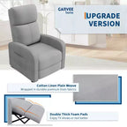 Lazy Recliner Ergonomic Adjustable Single Sofa, Side Pocket, Recliner Chair for Adults, Tall Back, Wide Arms & Padded Seat, for Living Room