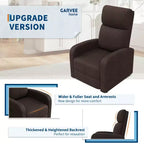 Lazy Recliner Ergonomic Adjustable Single Sofa, Side Pocket, Recliner Chair for Adults, Tall Back, Wide Arms & Padded Seat, for Living Room