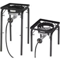 ROVSUN 200,000 BTU High Pressure Single Propane Burner, Portable Gas Stove Cooker with 2 Heights & Regulator for Outdoor Camp Cooking Frying Boiling