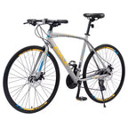 Whisen 28 Adult Hybrid Bike, Road Bike with 24-Speed Gear, Disc Brakes