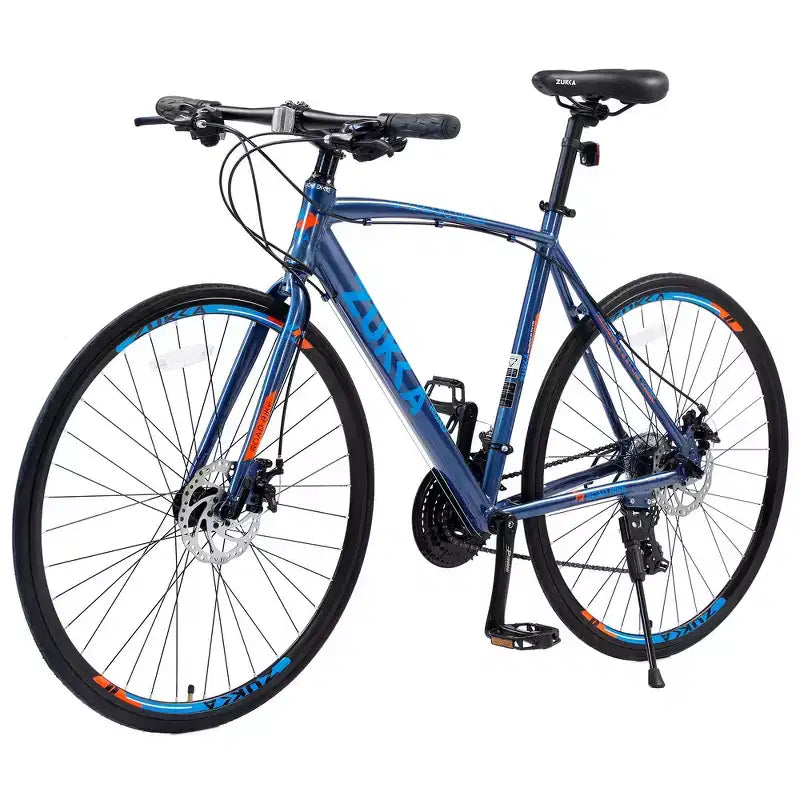 Whisen 28 Adult Hybrid Bike, Road Bike with 24-Speed Gear, Disc Brakes