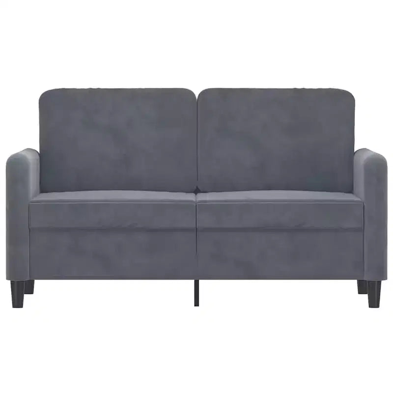 2-Seater Sofa Dark Gray 47.2 Velvet