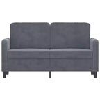 2-Seater Sofa Dark Gray 47.2 Velvet