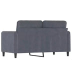 2-Seater Sofa Dark Gray 47.2 Velvet