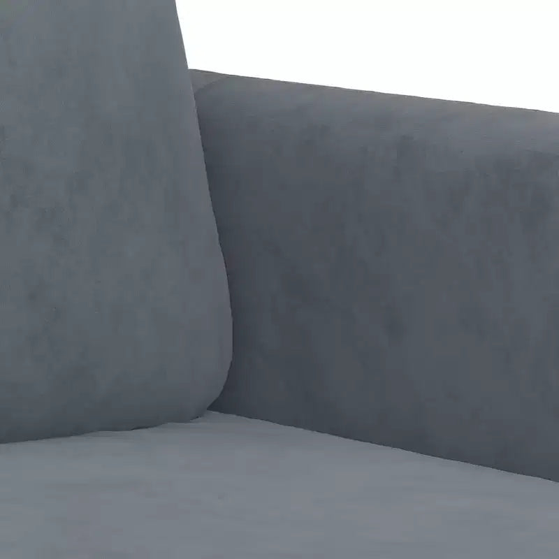 2-Seater Sofa Dark Gray 47.2 Velvet
