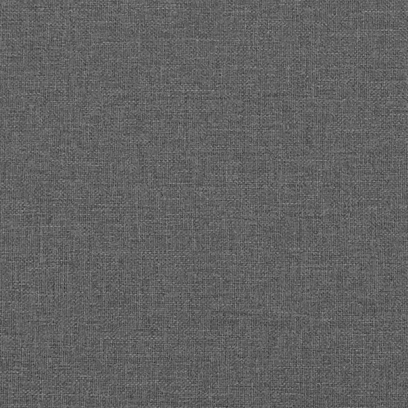 3-Seater Sofa Dark Grey Fabric (100% polyester), metal, textilene