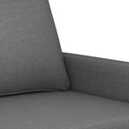 Canapé 3 places gris foncé 100% polyester, métal, textilène, mousse
