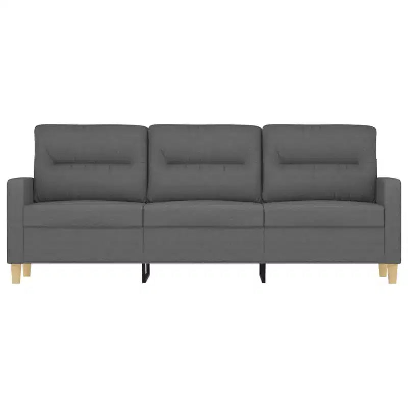 3-seater Sofa Dark Gray Polyester, Metal, Textilene, Foam 3-Seater