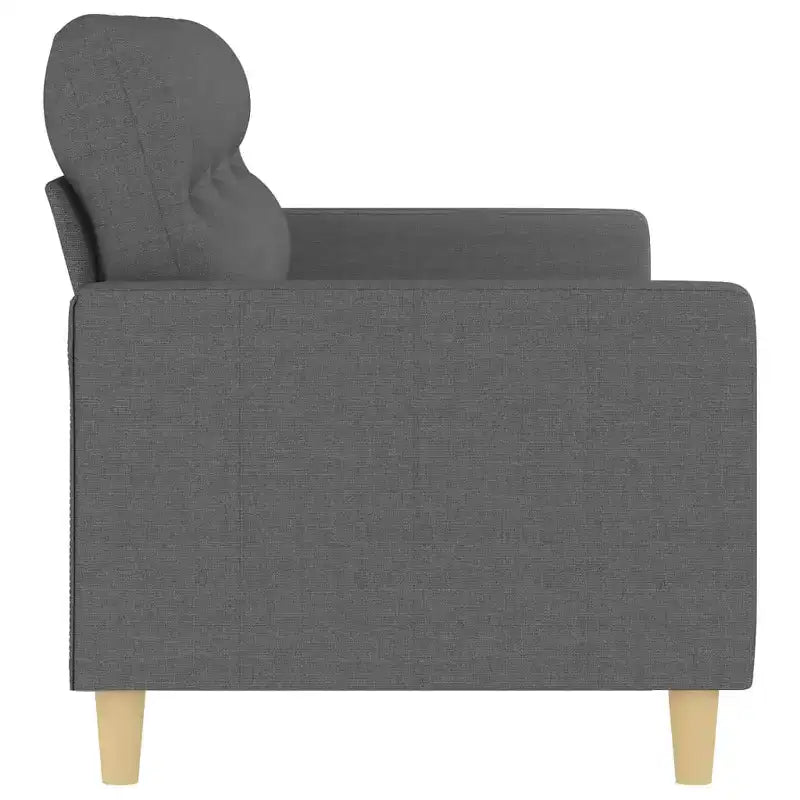 3-seater Sofa Dark Gray Polyester, Metal, Textilene, Foam 3-Seater
