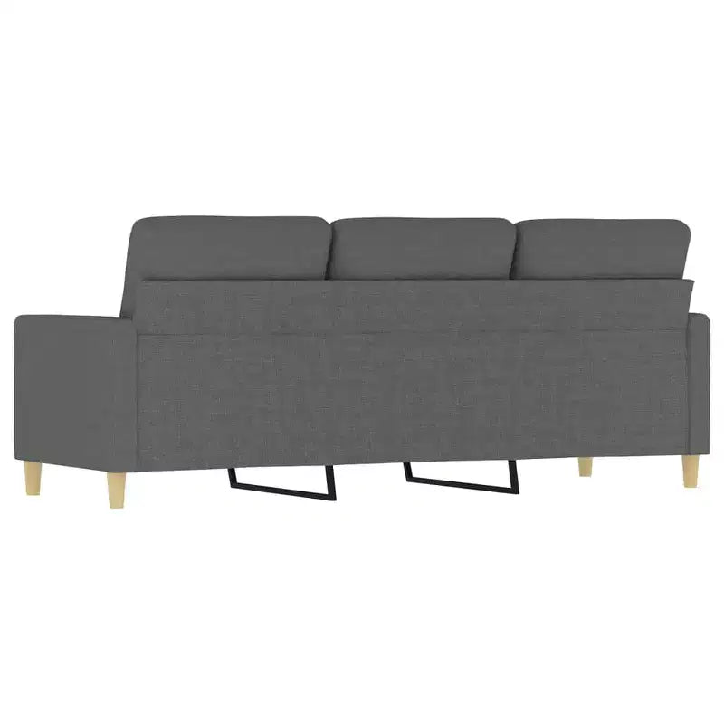 3-seater Sofa Dark Gray Polyester, Metal, Textilene, Foam 3-Seater