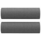 2-Seater Sofa Dark Grey Fabric (100% polyester), metal, textilene