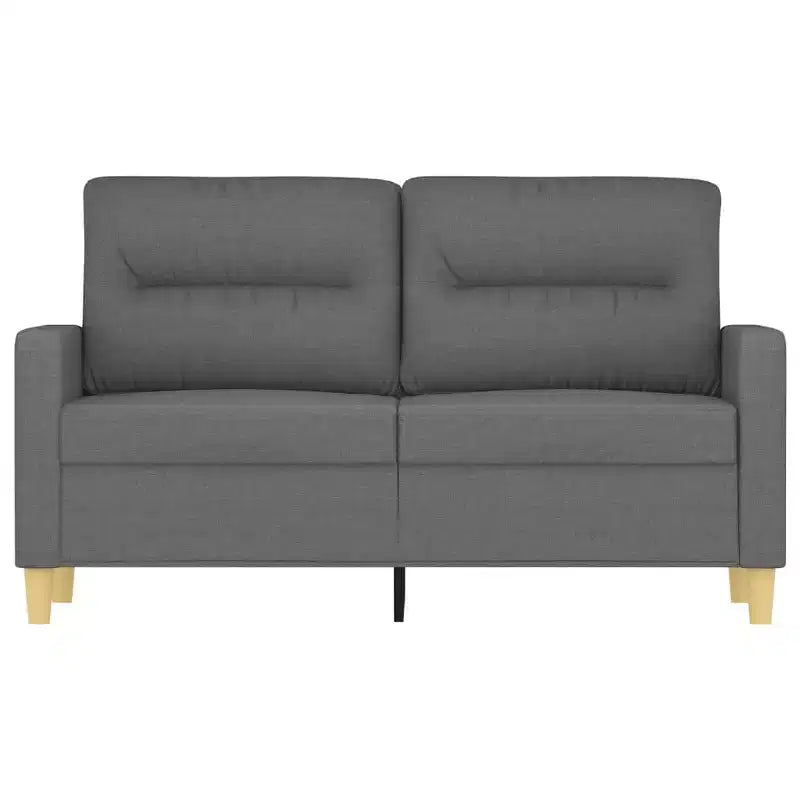 2-seater Sofa Dark Grey Polyester, Metal, Textilene 2-Seater