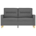 2-seater Sofa Dark Grey Polyester, Metal, Textilene 2-Seater