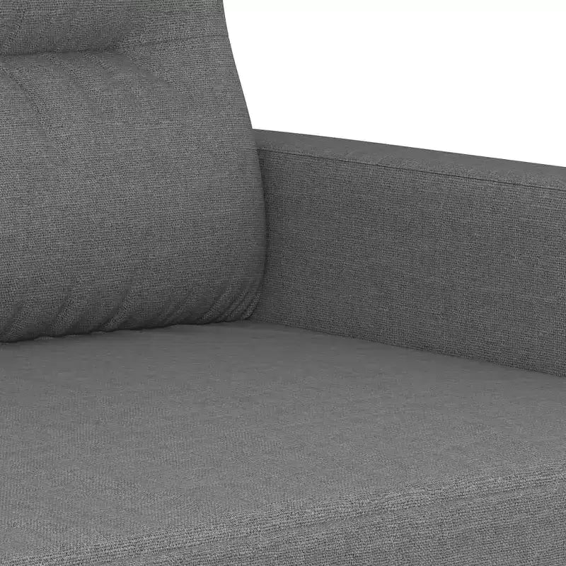 2-seater Sofa Dark Grey Polyester, Metal, Textilene 2-Seater