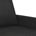 3-seater Sofa Black Polyester, Metal, Textilene 3-seater