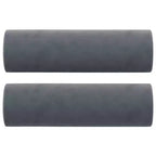 Canapé 2 places Velours gris foncé (100 % polyester), métal, textilène